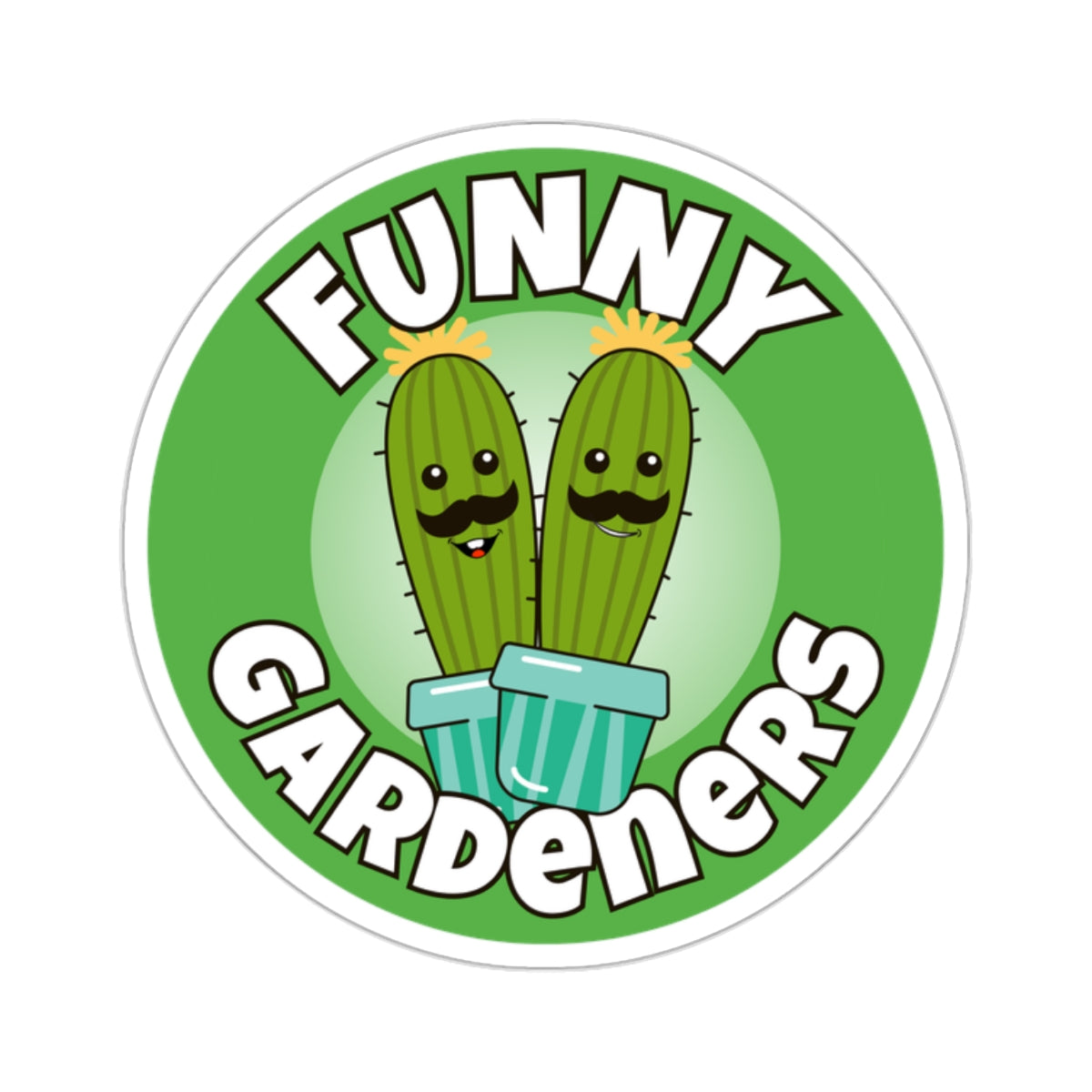 Funny Gardeners Logo - Sticker