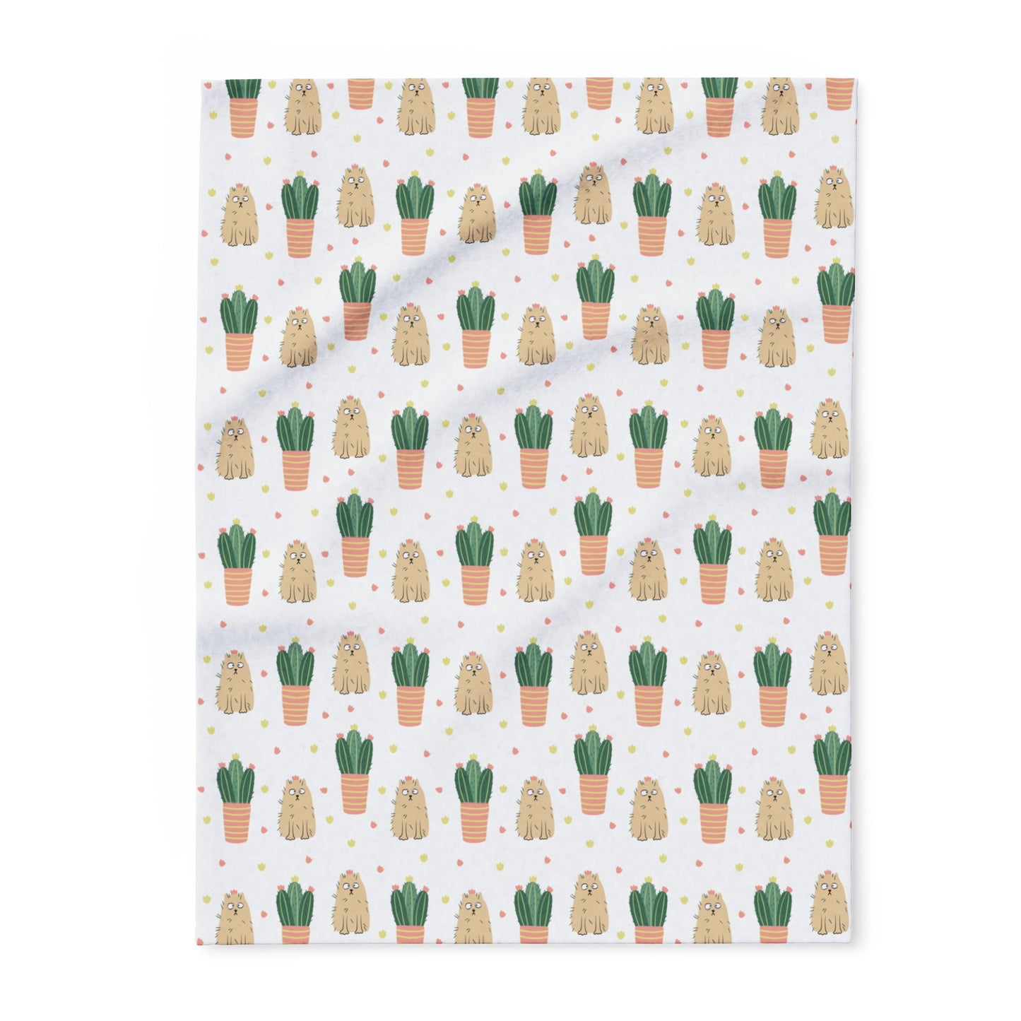 Cats & Plants - Arctic Fleece Blanket