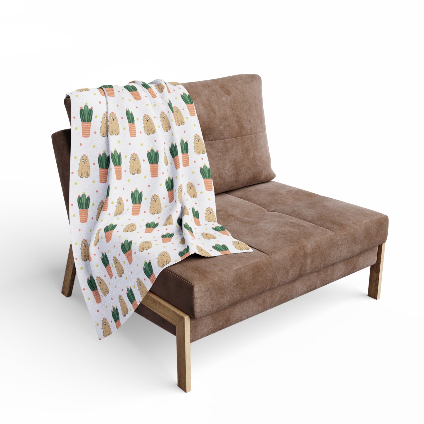 Cats & Plants - Arctic Fleece Blanket