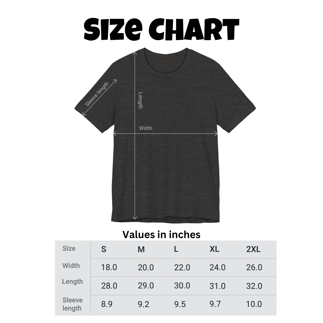 size chart hoeing ain't easy tshirt